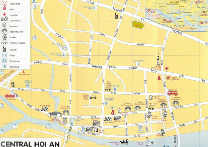 Plattegrond van Hoi An