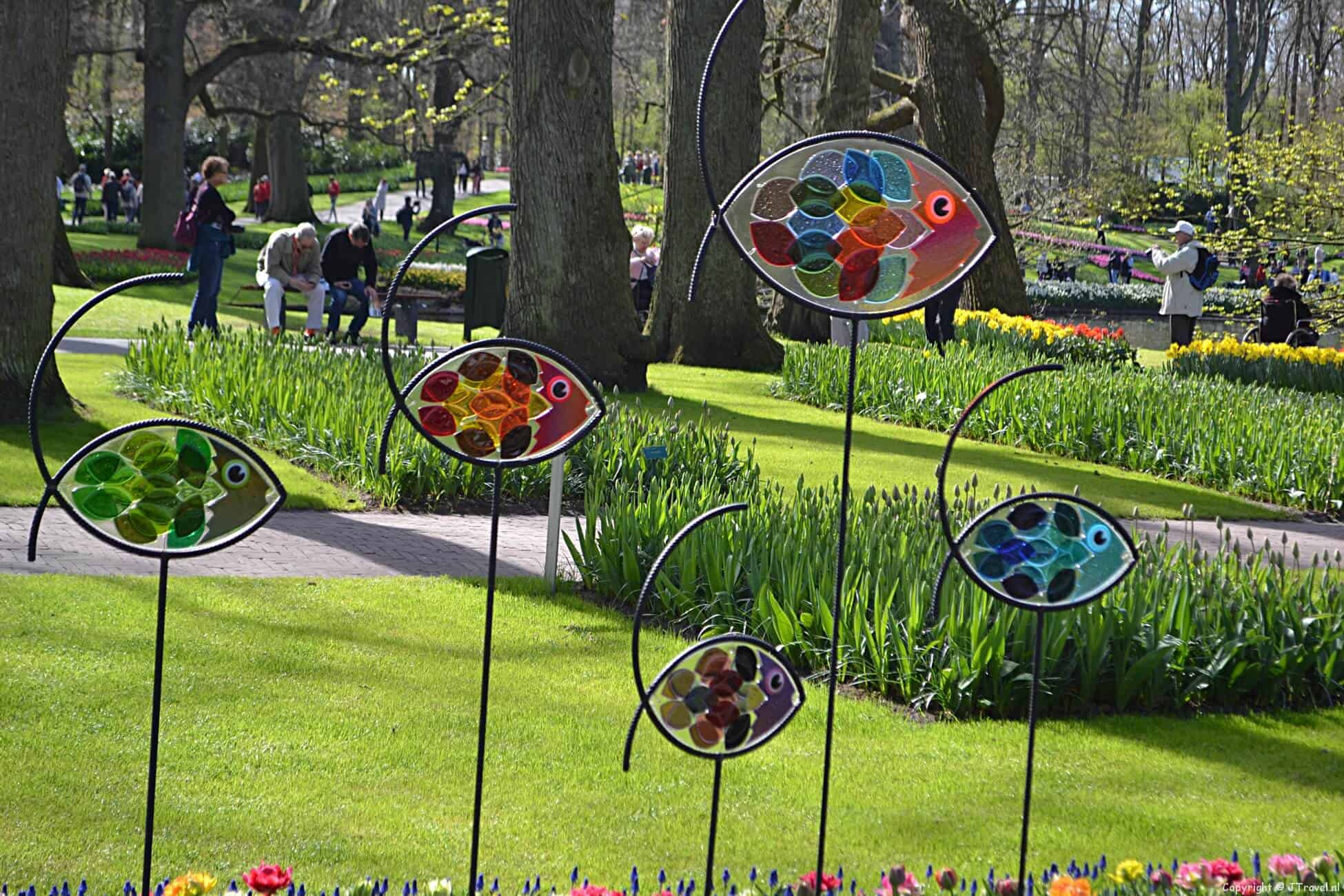 Foto's van de kunst op de Keukenhof 2015