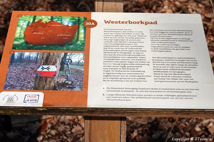 Kamp 't Wiede Gat tijdens de 21e etappe van het Westerborkpad / Copyright JTravel.nl