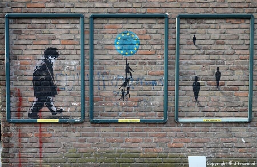 Werken van ICY and SOT, Nafir en SUSO33 tijdens mijn street art wandeling in de Amsterdamse wijk Geuzenveld