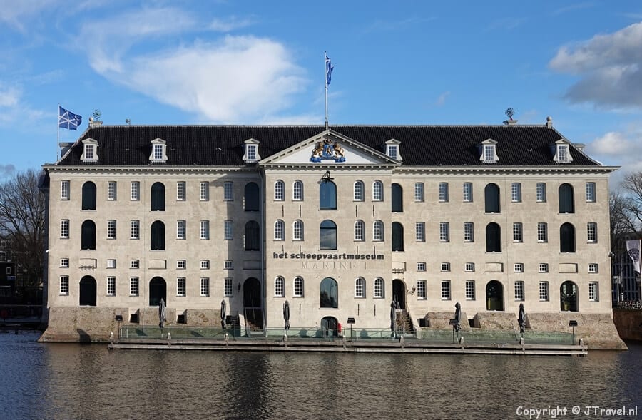 Scheepvaartmuseum in Amsterdam tijdens mijn onderwijshistorische wandeling in het centrum van Amsterdam