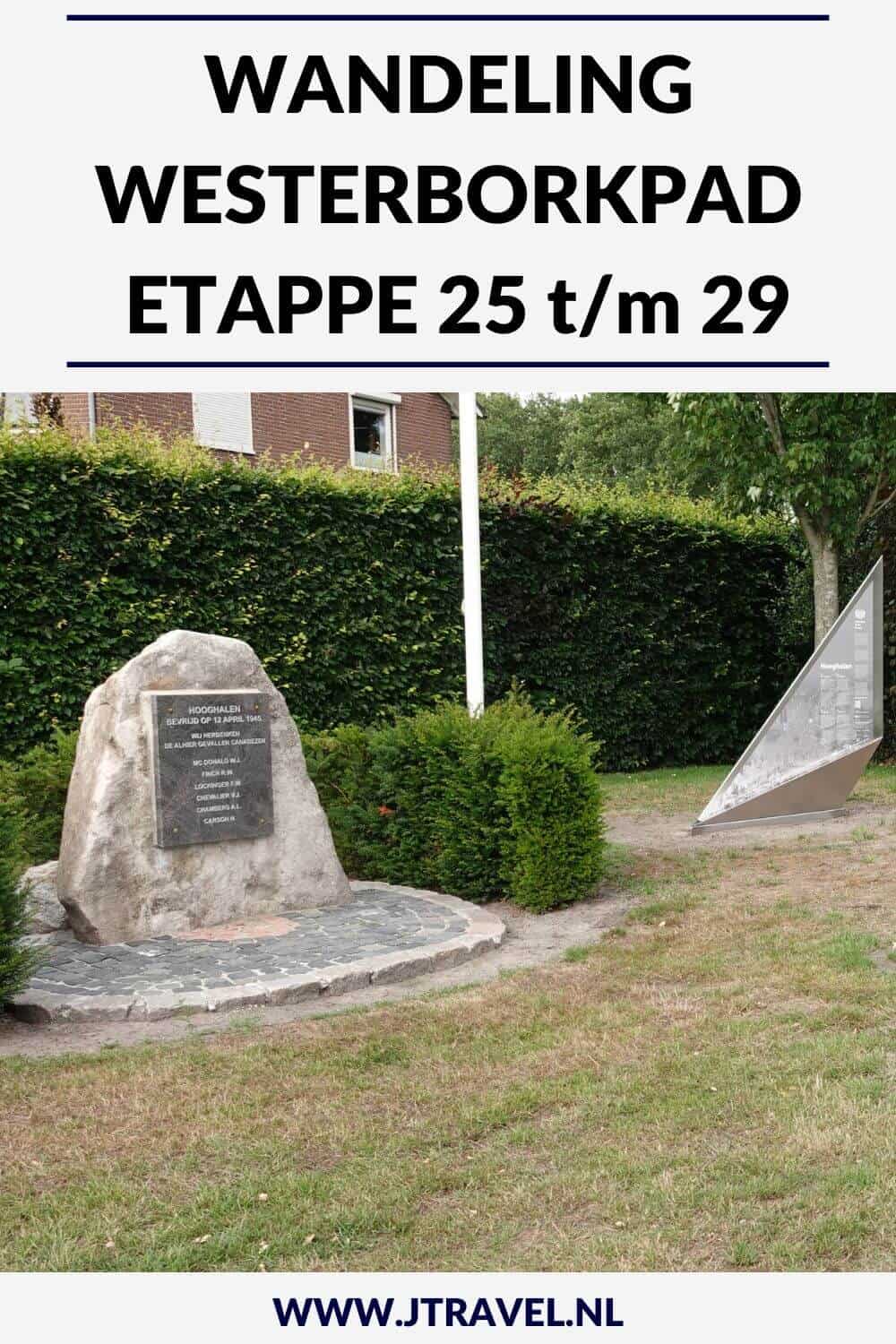 Een verslag van etappes 25 t/m 29 van de lange-afstandswandeling Westerborkpad. Deze vijf etappes lopen van Station Hoogeveen naar Kamp Westerbork. Mijn belevenissen en mijn route lees je in dit artikel. Loop je mee? #hoogeveen #kremboong #wijster #beilen #hooghalen #kampwesterbork #westerborkpad #geschiedenis #tweedewereldoorlog #wandelen #hiken #jtravel #jtravelblog Een verslag van etappes 25 t/m 29 van de lange-afstandswandeling Westerborkpad. Deze vijf etappes lopen van Station Hoogeveen naar Kamp Westerbork. Mijn belevenissen en mijn route lees je in dit artikel. Loop je mee? #hoogeveen #kremboong #wijster #beilen #hooghalen #kampwesterbork #westerborkpad #geschiedenis #tweedewereldoorlog #wandelen #hiken #jtravel #jtravelblog
