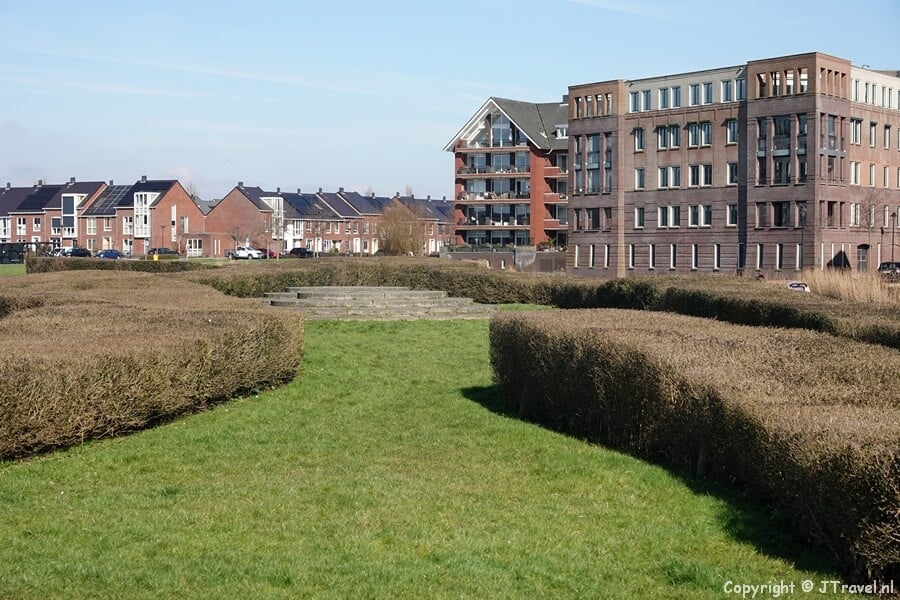 De woonwijk Citadel in Heemskerk tijdens mijn wandeling rond de buitenplaatsen van Heemskerk