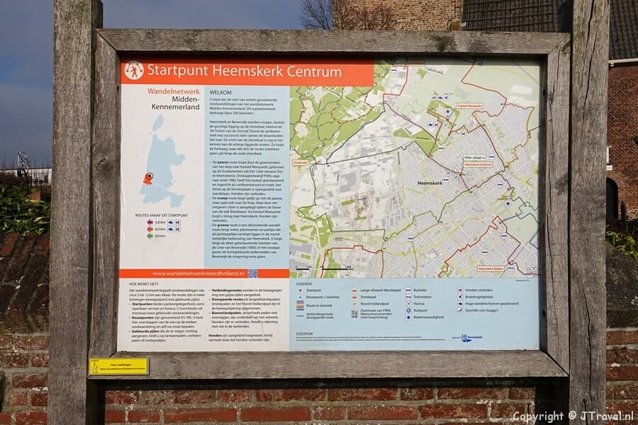 Startpunt Heemskerk Centrum tijdens mijn wandeling rond de buitenplaatsen van Heemskerk