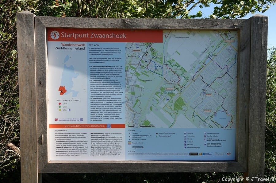 Startpunt Zwaanshoek tijdens mijn wandeling tussen Zwaanshoek en Hoofddorp