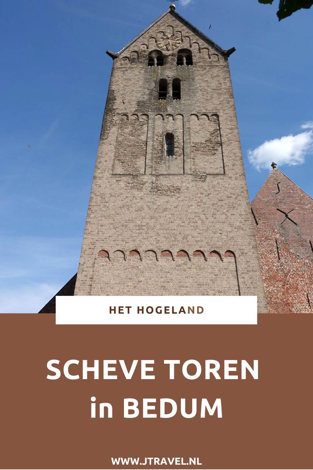 Ken je de Scheve Toren in Bedum? Deze mooie toren van de Walfriduskerk/Hervormde kerk staat in Bedum in de provincie Groningen. De Scheve Toren in Bedum is de scheefste toren van Nederland. De Scheve Toren staat schever dan de toren van Pisa/Italië. Meer lees je in dit artikel, #schevetoren #schaivetoren #bedum #jtravel #jtravelblog