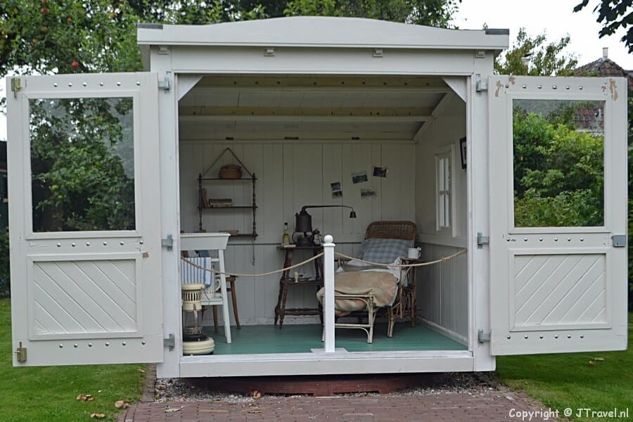 Het TBC-huisje in het Openluchtmuseum Het Hoogeland in Warffum