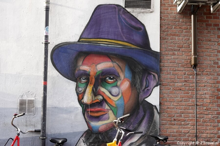 Street art van Tymon de Laat tijdens mijn street art wandeling in het centrum van Rotterdam