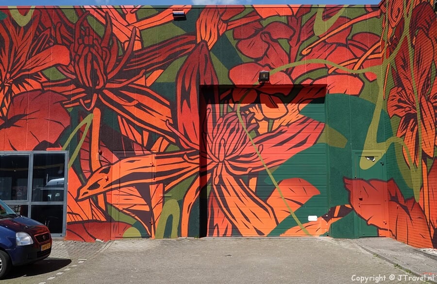 Street art van George Rose tijdens mijn street art wandeling in de Rotterdamse wijk Feijenoord