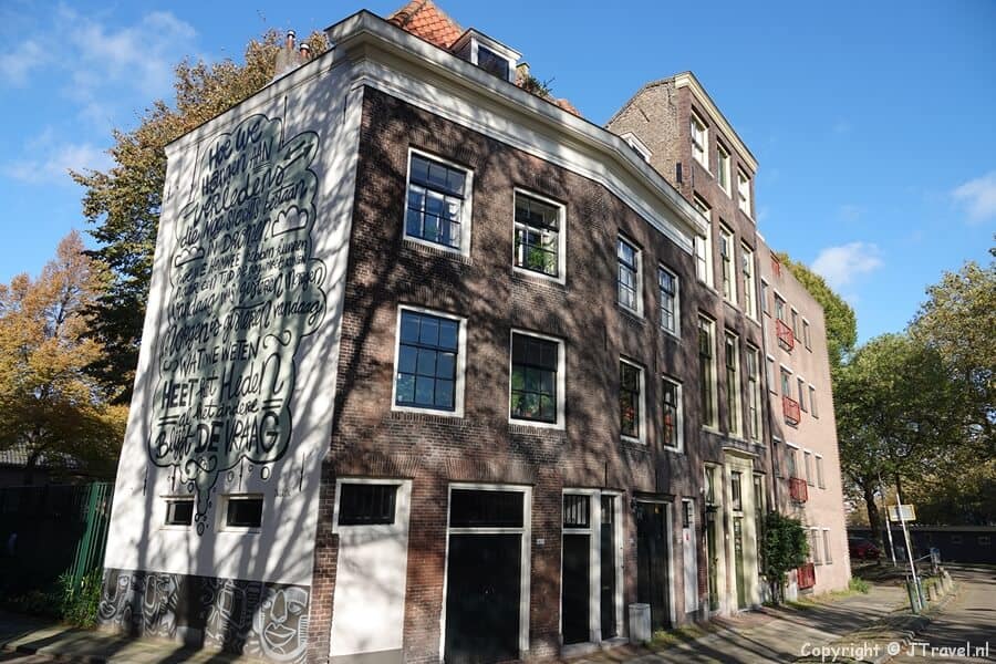 Koopmanshuizen aan de Rechter Rotte tijdens mijn wandeling in Rotterdam
