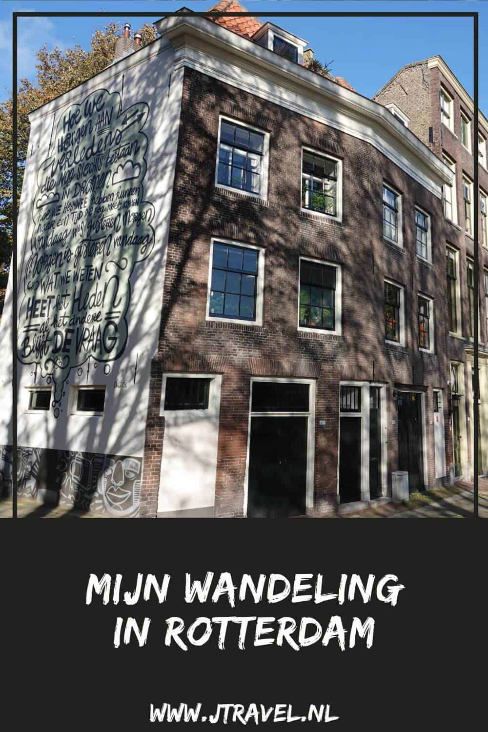 Ik maakte een 9 kilometer lange wandeling in het centrum Rotterdam langs talrijke hotspots zoals de luchtbrug, de kubuswoningen, de markthal en de Laurenskerk. Wandel je mee? #wandelen #rotterdam #luchtsingel #kubuswoningen #markthal #jtravel #jtravelblog