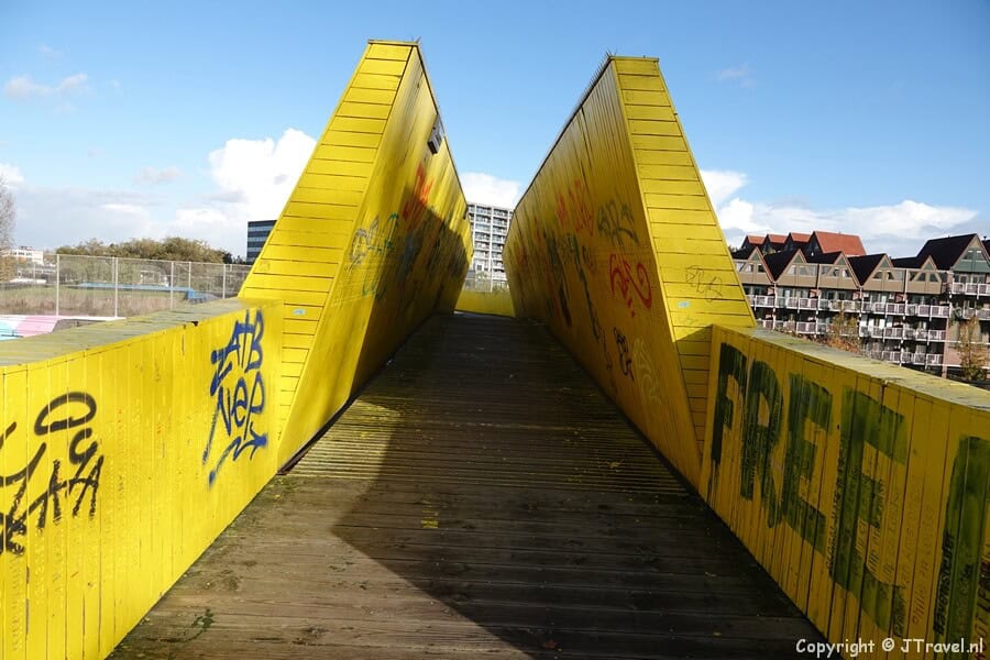 Luchtsingel tijdens mijn wandeling in Rotterdam