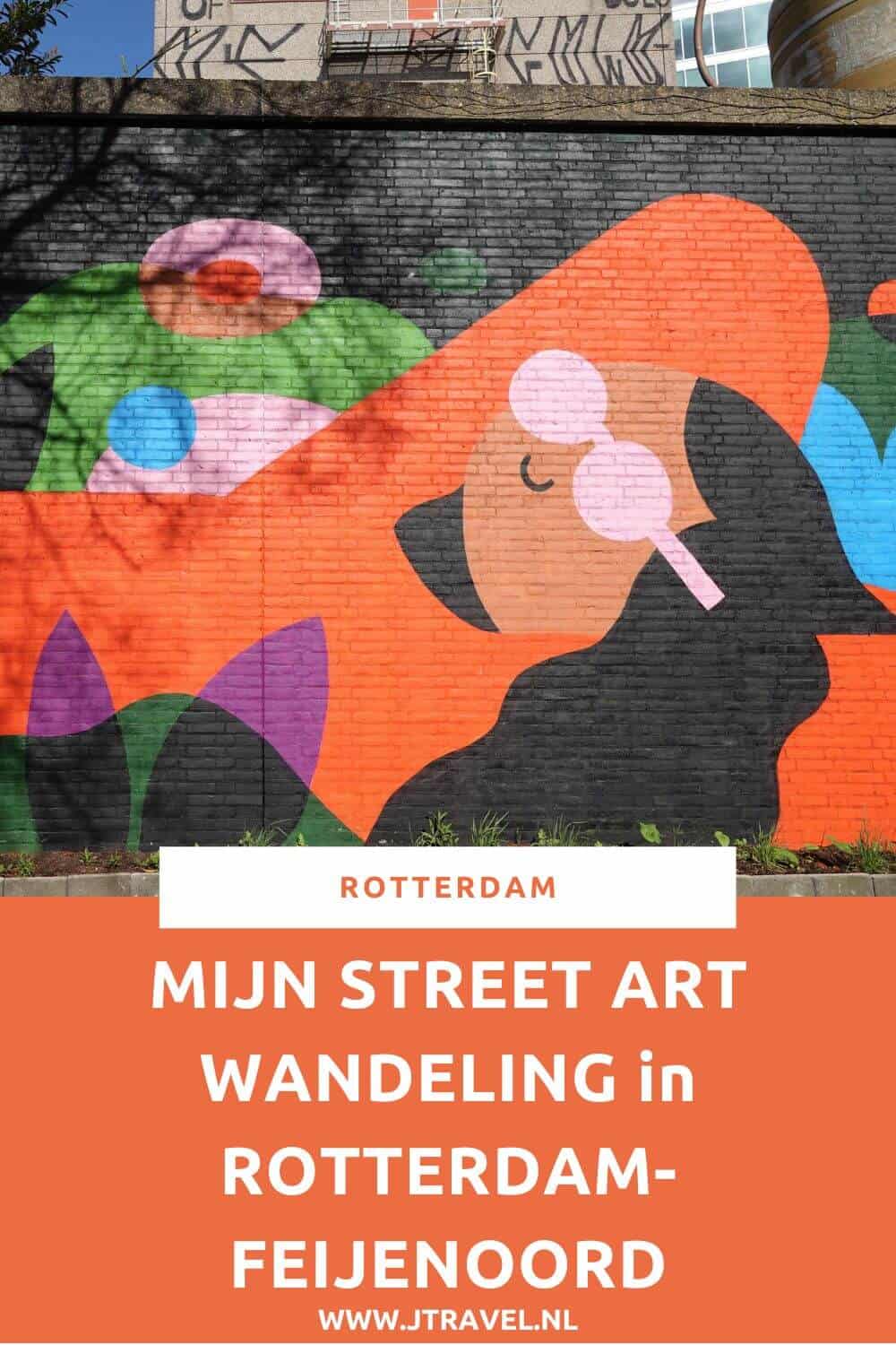 Ik maakte een wandeling langs de vele street art werken in de Rotterdamse wijk Feijenoord. In dit artikel lees je waar je de street art in de Rotterdamse wijk Feijenoord kunt vinden. #streetart #streetartrotterdam #rotterdam #jtravel #jtravelblog