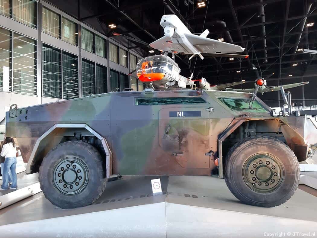 Een tank in het Nationaal Militair Museum in Soesterberg