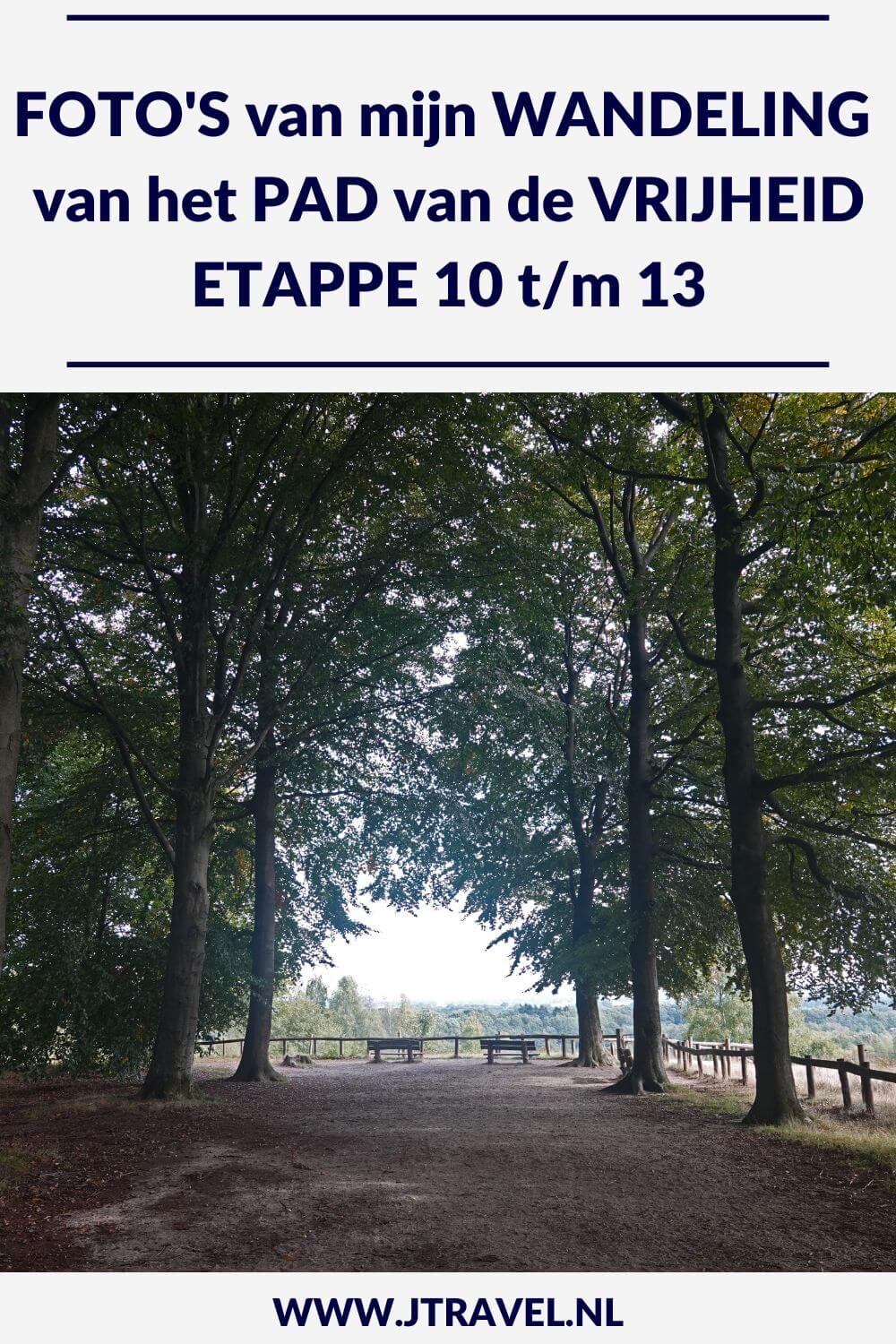 Mijn foto's van etappe 10 t/m 13 van het Pad van de Vrijheid. Deze vier etappes lopen van Lunteren naar Wageningen. Mijn foto's zie je in dit artikel. Loop je mee? #padvandevrijheid #tweedewereldoorlog #oorlogsmonument #lunteren #veenendaal #rhenen #wageningen #wandelen #hiken #jtravel #jtravelblog #fotos