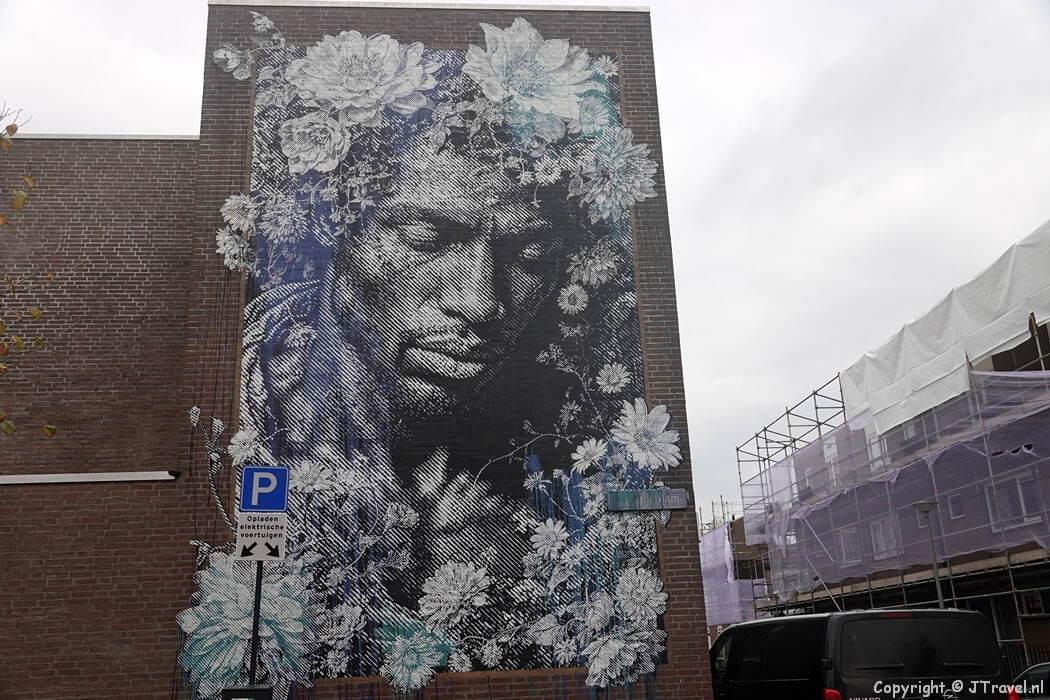Street art van Snik tijdens mijn street art wandeling in de Rotterdamse wijk Beverwaard