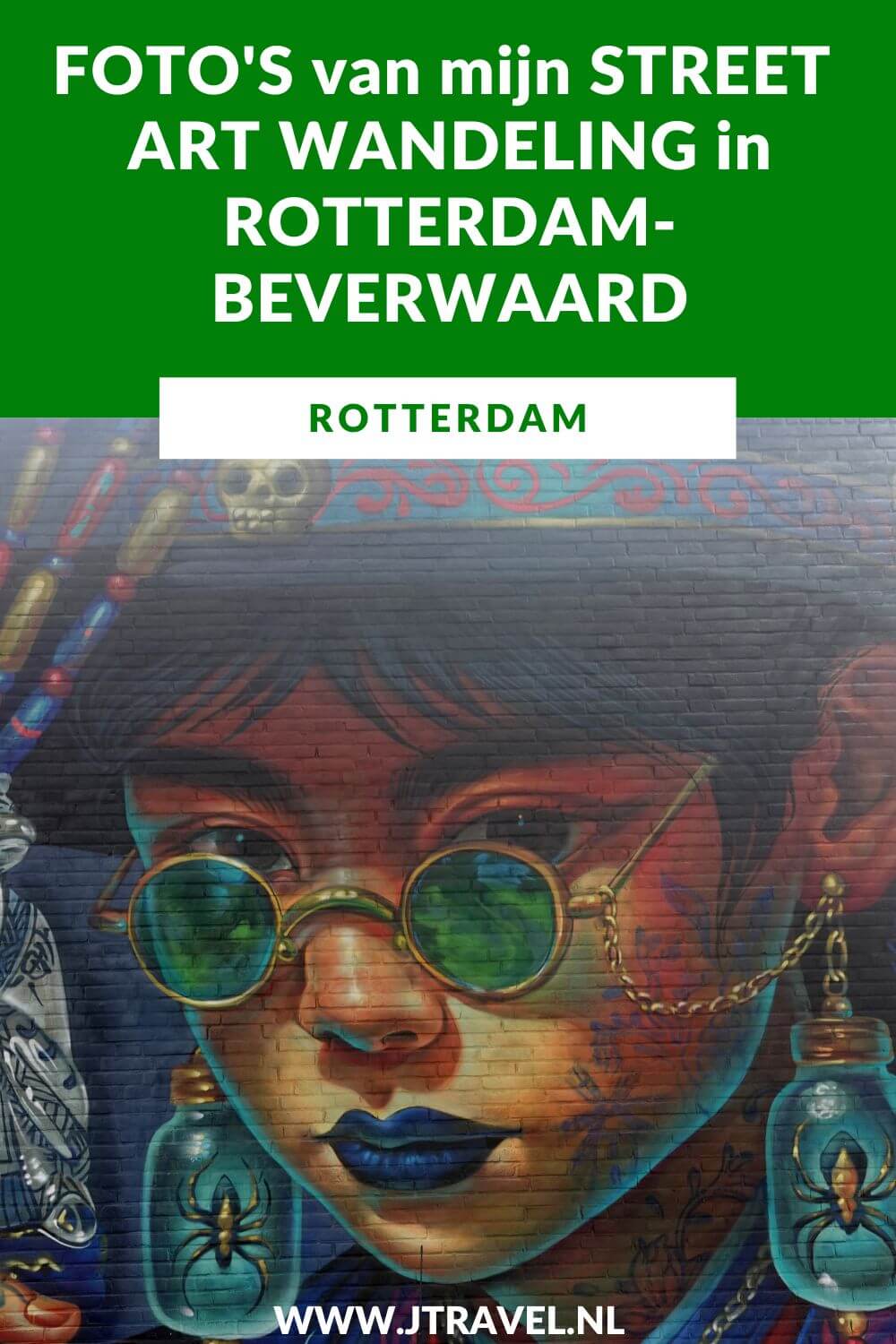 Ik maakte een wandeling langs de vele street art werken in de Rotterdamse wijk Beverwaard. In dit artikel zie je de foto's die ik tijdens mijn street art wandeling in Rotterdam-Beverwaard maakte. #streetart #streetartrotterdam #rotterdam #jtravel #jtravelblog #fotos
