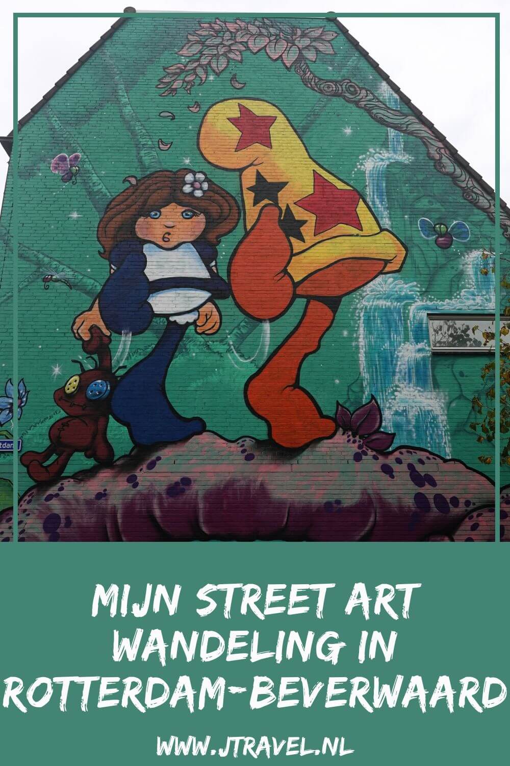 Ik maakte een wandeling langs de vele street art werken in de Rotterdamse wijk Beverwaard. In dit artikel lees je waar je de street art in de Rotterdamse wijk Beverwaard kunt vinden. #streetart #streetartrotterdam #rotterdam #jtravel #jtravelblog