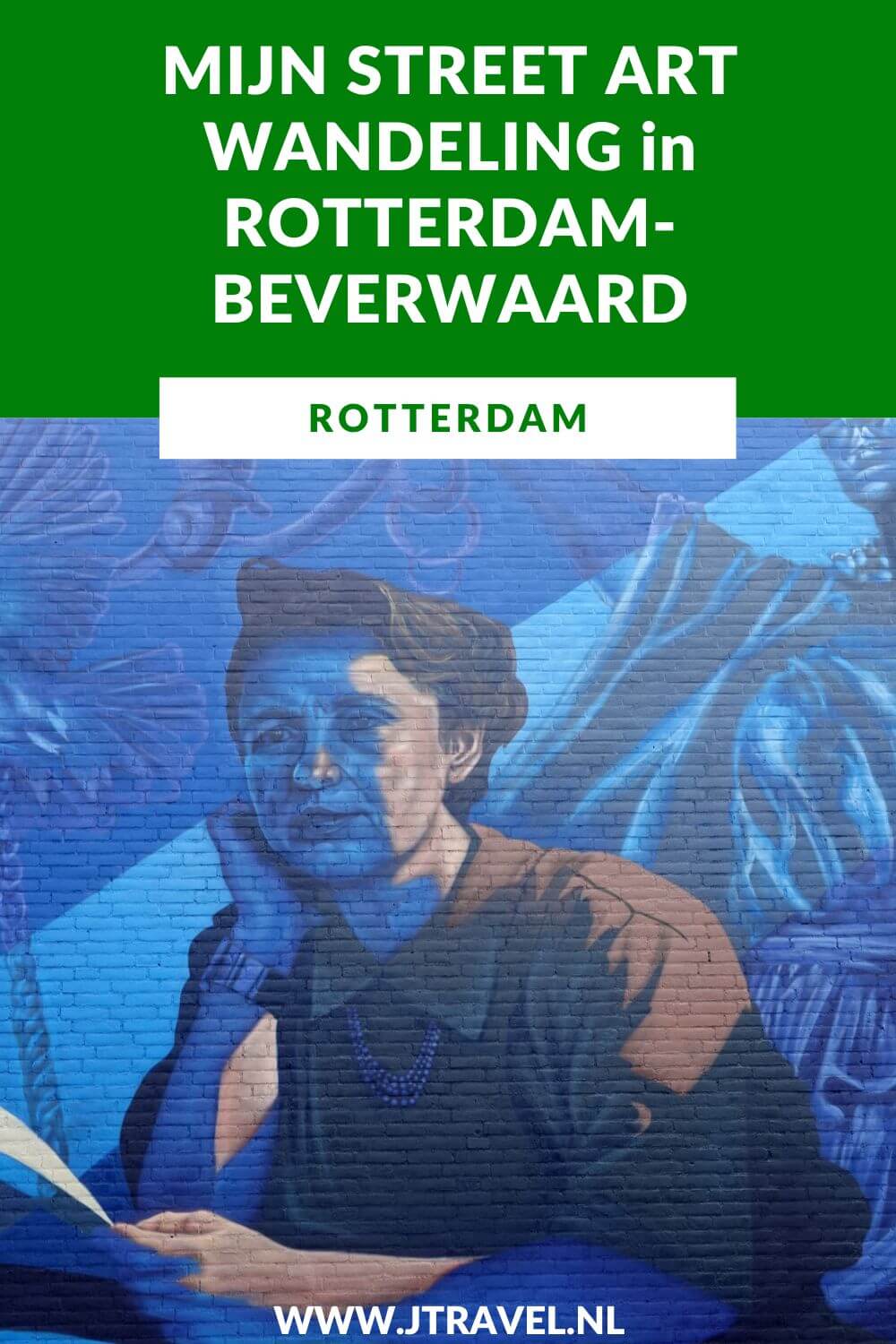 Ik maakte een wandeling langs de vele street art werken in de Rotterdamse wijk Beverwaard. In dit artikel lees je waar je de street art in de Rotterdamse wijk Beverwaard kunt vinden. #streetart #streetartrotterdam #rotterdam #jtravel #jtravelblog