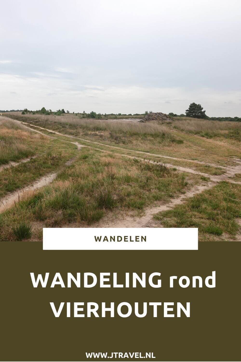 Ik maakte een wandeling rond Vierhouten vanuit het centrum van Vierhouten, door het Vierhouterbos naar Elspeet en via de Elspeetse Heide terug naar Vierhouten. Een mooie wandeling over de Veluwe door een oud bos en over uitgestrekte heidevelden. #wandelen #groenewissel #vierhouten #jtravelblog #jtravel