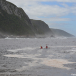 Kajakkers op zee bij het Tsitsikamma National Park<br/>Copyright © JTravel.nl Kajakkers op zee bij het Tsitsikamma National Park / Copyright © JTravel.nl