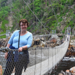 Ik op een van de hangbruggen in het Tsitsikamma National Park<br/>Copyright © JTravel.nl Ik op een van de hangbruggen in het Tsitsikamma National Park / Copyright © JTravel.nl
