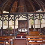 De binnenkant van The Mew St. George's Church in Knysna<br/>Copyright © JTravel.nl De binnenkant van The new St. George's Church in Knysna / Copyright © JTravel.nl