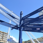 Bord in Waterfront in Kaapstad<br/>Copyright © JTravel.nl Bord in Waterfront in Kaapstad / Copyright © JTravel.nl