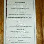 Het menu van het diner in het Africa Café in Kaapstad<br/>Copyright © JTravel.nl Het menu van het diner in het Africa Café in Kaapstad / Copyright © JTravel.nl