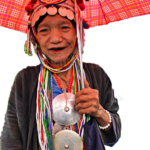 Een vrouw van het Akha bergvolk op de Doi Tung berg bij Chiang Rai<br/>Copyright © JTravel.nl Een vrouw van het Akha bergvolk op de Doi Tung berg bij Chiang Rai / Copyright © JTravel.nl