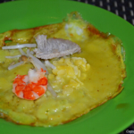 Mijn Mekong pannenkoek met varkensvlees en garnalen in het Mekong Tien Giang Restaurant op 24-9-2013<br/>Copyright © JTravel.nl Mijn Mekong pannenkoek met varkensvlees en garnalen in het Mekong Tien Giang Restaurant op 24-9-2013 / Copyright © JTravel.nl