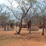 Een paar hutten van de Himba stam in Otjikandero<br/>Copyright © JTravel.nl Een paar hutten van de Himba stam in Otjikandero / Copyright © JTravel.nl