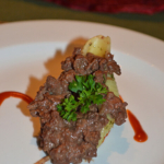 Een deel van mijn diner op de eerste avond in Mondjila Safari Camp nabij het Etosha National Park<br/>Copyright © JTravel.nl Een deel van mijn diner op de eerste avond in Mondjila Safari Camp nabij het Etosha National Park / Copyright © JTravel.nl