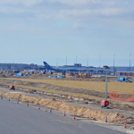 De werkzaamheden aan de Kaagbaan op Schiphol<br/>Copyright © JTravel.nl De werkzaamheden aan de Kaagbaan op Schiphol / Copyright © JTravel.nl