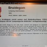 Uitleg over de bruidegom uit Zuid-Sumatra in Museum Volkenkunde in Leiden<br/>Copyright © JTravel.nl Uitleg over de bruidegom uit Zuid-Sumatra in Museum Volkenkunde in Leiden / Copyright © JTravel.nl