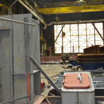 In de fabriekshal van Damen Shiprepair in Amsterdam Noord tijdens de Instameet 24H Noord<br/>Copyright ยฉ JTravel.nl In de fabriekshal van Damen Shiprepair in Amsterdam Noord tijdens de Instameet 24H Noord / Copyright ยฉ JTravel.nl