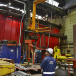 In de fabriekshal van Damen Shiprepair in Amsterdam Noord tijdens de Instameet 24H Noord<br/>Copyright ยฉ JTravel.nl In de fabriekshal van Damen Shiprepair in Amsterdam Noord tijdens de Instameet 24H Noord / Copyright ยฉ JTravel.nl