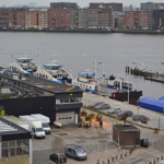 Uitzicht vanuit de rode toren van de hoogste kas HoogtIJ van Amsterdam in Amsterdam Noord tijdens de Instameet 24H Noord<br/>Copyright ยฉ JTravel.nl Uitzicht vanuit de rode toren van de hoogste kas HoogtIJ van Amsterdam in Amsterdam Noord tijdens de Instameet 24H Noord / Copyright ยฉ JTravel.nl