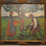 Het schilderij 'Vruchtbaarheid' uit 1899-1900 van Edvard Munch in het Van Gogh Museum in Amsterdam<br/>Copyright ยฉ JTravel.nl Het schilderij 'Vruchtbaarheid' uit 1899-1900 van Edvard Munch in het Van Gogh Museum in Amsterdam / Copyright ยฉ JTravel.nl