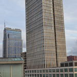 Het uitzicht vanaf het dakterras in het Groot Handelsgebouw in Rotterdam<br/>Copyright © JTravel.nl Het uitzicht vanaf het dakterras in het Groot Handelsgebouw in Rotterdam / Copyright © JTravel.nl