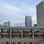 Het uitzicht vanaf het dakterras in het Groot Handelsgebouw in Rotterdam<br/>Copyright © JTravel.nl Het uitzicht vanaf het dakterras in het Groot Handelsgebouw in Rotterdam / Copyright © JTravel.nl