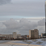Het uitzicht vanaf het dakterras over het dak van het Centraal Station in het Groot Handelsgebouw in Rotterdam<br/>Copyright © JTravel.nl Het uitzicht vanaf het dakterras over het dak van het Centraal Station in het Groot Handelsgebouw in Rotterdam / Copyright © JTravel.nl