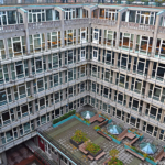 Het uitzicht vanaf het dakterras in het Groot Handelsgebouw in Rotterdam<br/>Copyright © JTravel.nl Het uitzicht vanaf het dakterras in het Groot Handelsgebouw in Rotterdam / Copyright © JTravel.nl