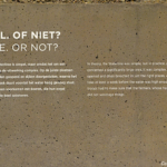 Een tekst in het Waterliniemuseum in Bunnik<br/>Copyright © JTravel.nl Een tekst in het Waterliniemuseum in Bunnik / Copyright © JTravel.nl
