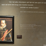 Een tekst in het Waterliniemuseum in Bunnik<br/>Copyright © JTravel.nl Een tekst in het Waterliniemuseum in Bunnik / Copyright © JTravel.nl