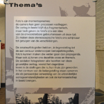 Informatie over de thema's van de tentoonstelling Front 14/18 in het Waterliniemuseum in Bunnik<br/>Copyright © JTravel.nl Informatie over de thema's van de tentoonstelling Front 14/18 in het Waterliniemuseum in Bunnik / Copyright © JTravel.nl