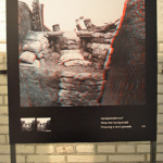 De 3D foto 'Worp met een handgranaat' tijdens de tentoonstelling Front 14/18 in het Waterliniemuseum in Bunnik<br/>Copyright © JTravel.nl De 3D foto 'Worp met een handgranaat' tijdens de tentoonstelling Front 14/18 in het Waterliniemuseum in Bunnik / Copyright © JTravel.nl