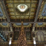 Het station van Groningen in kerstsfeer Het station van Groningen in kerstsfeer