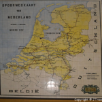 Een spoorwegkaart in één van de winkels van Station Groningen<br/>Copyright © JTravel.nl Een spoorwegkaart in één van de winkels van Station Groningen / Copyright © JTravel.nl