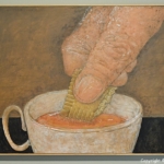 Kunstwerk van Co Westerik, 'biscuitje in de thee' in het LAM (Lisser Art Museum) in Lisse.<br/>Copyright ยฉ JTravel.nl Kunstwerk van Co Westerik, 'biscuitje in de thee' in het LAM (Lisser Art Museum) in Lisse / Copyright ยฉ JTravel.nl